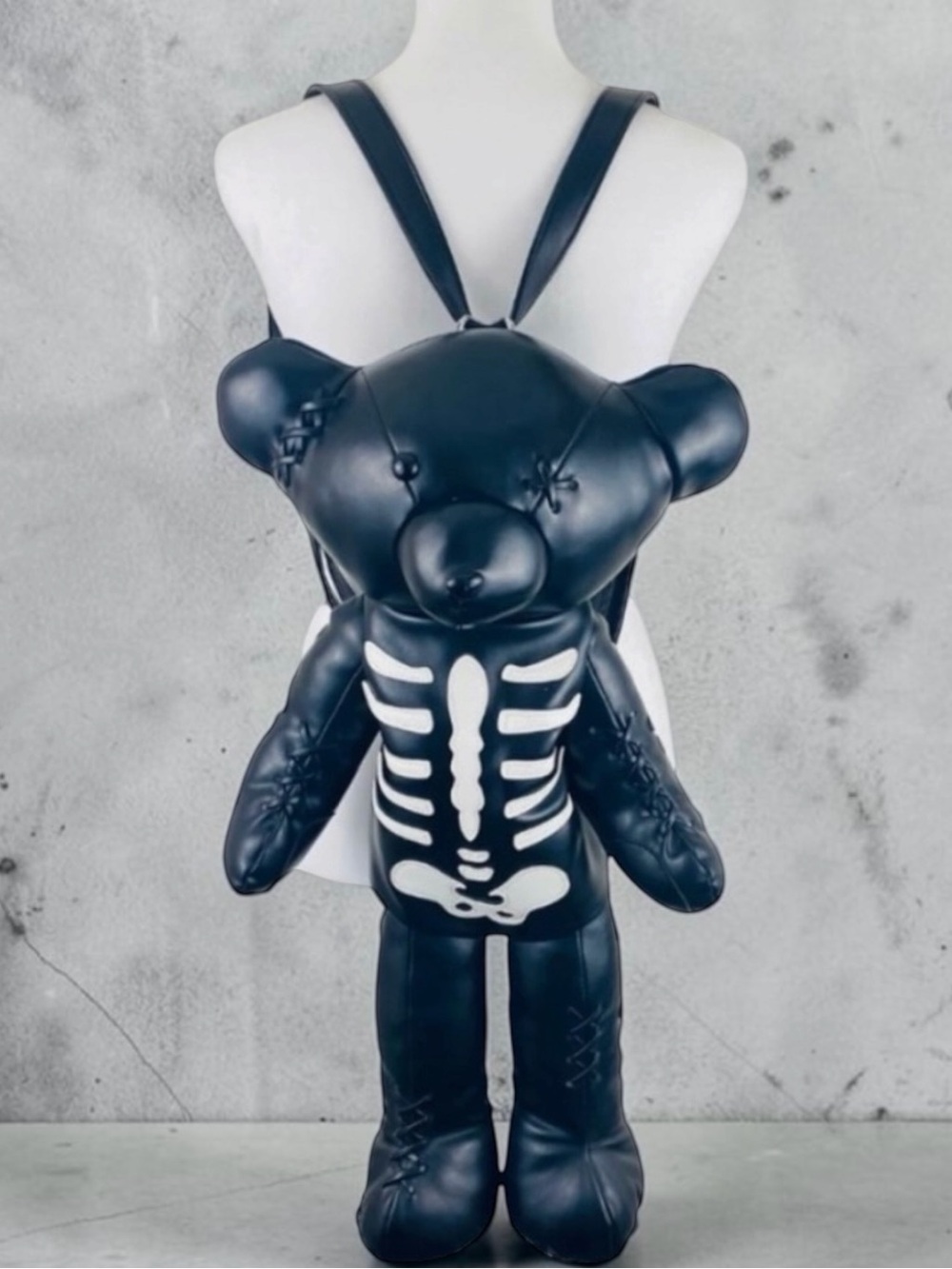 Dolls Kill / Current Mood Soft Skeleton Deady Teddy Backpack NWT
